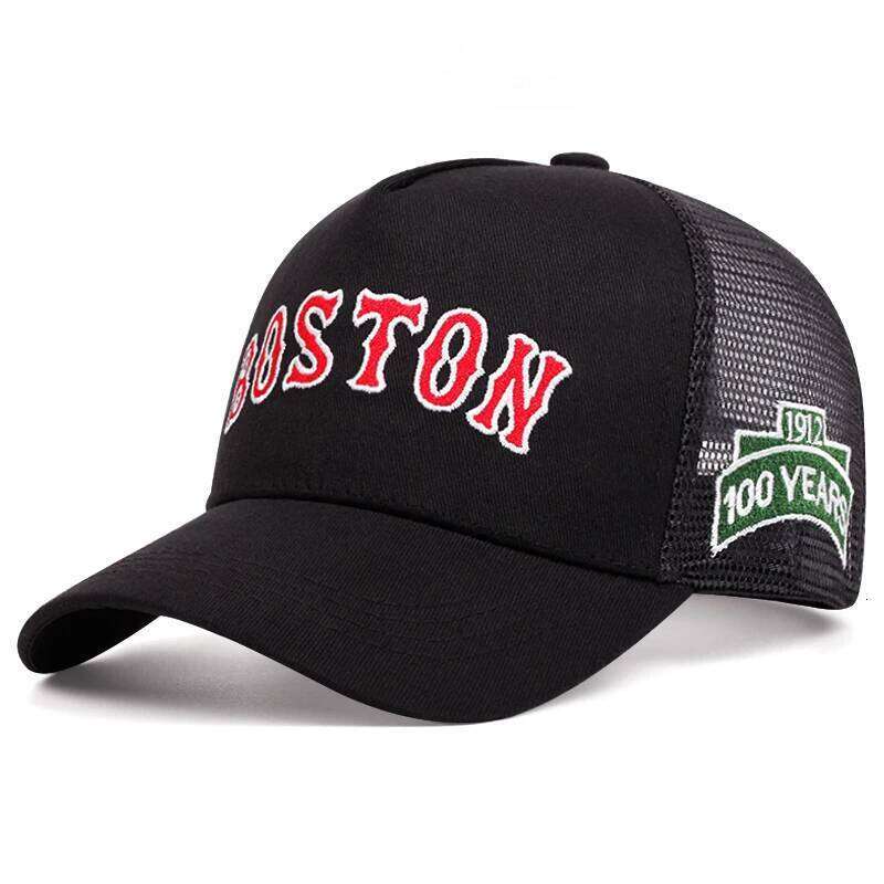boston women men outdoors baseball High quality ventilate Hip hop mesh cap trucker hat Y260304