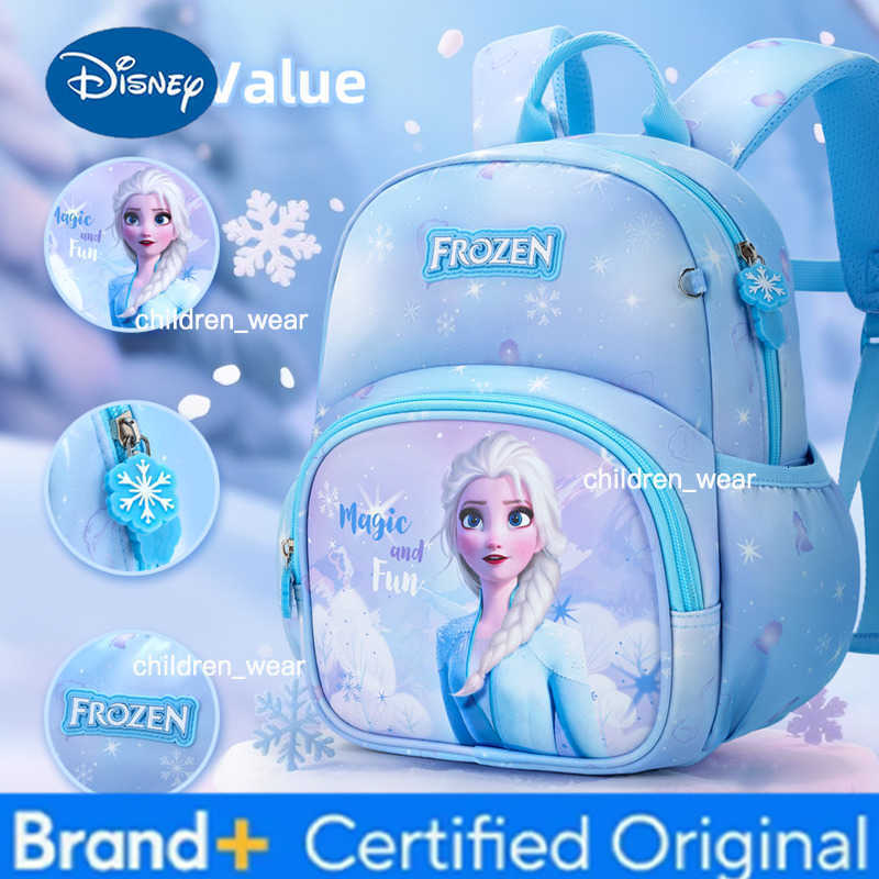 Disney Princess Elsa Backpack Adorable Large Capacity Lightweight Ultra-Soft Waterproof Backpack H260305