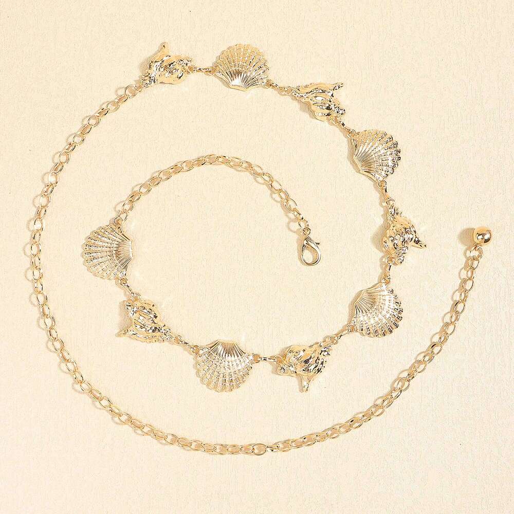 New Bohemian national retro metal fashion with skirt pants high-grade waist chain millennial style S260304