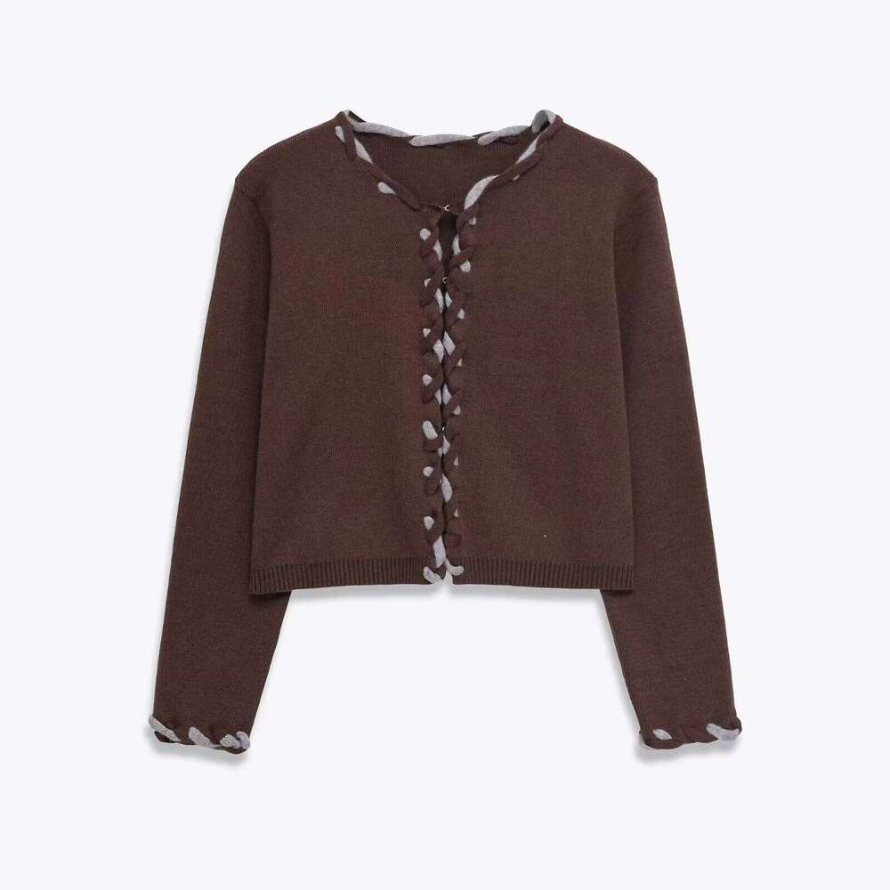 2025 Autumn New Women's Clothing Casual Fashion Simple Comfortable Elegant Loose and Slim Knitted Cardigan XJ260305