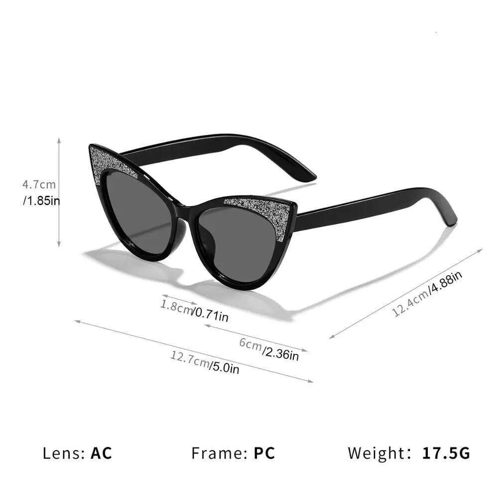 Shades Eyewear Cat Eye Kid Sun Protection Blocking Sunglasses Anti Radiation Glass Photography Props Z260305