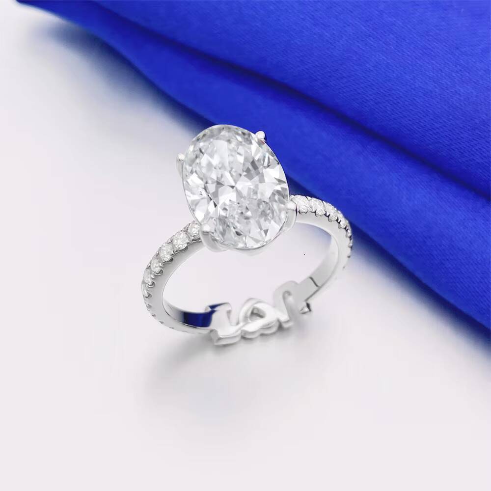 Wholesale Hip Hop Rings 925 Silver Diamond Moissanite Engagement Ring for Men Women