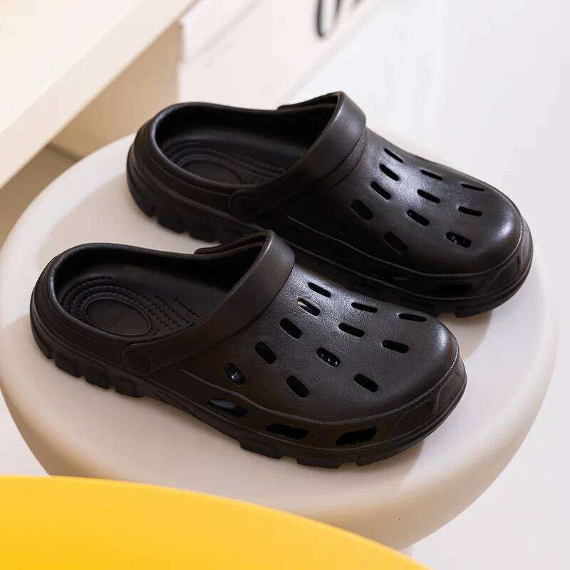 Kidmi Classic Hole Women Summer Soft Beach Slide Slippers Outdoor Nonslip EVA Flat Sandals Indoor Comfort Shower Slipper