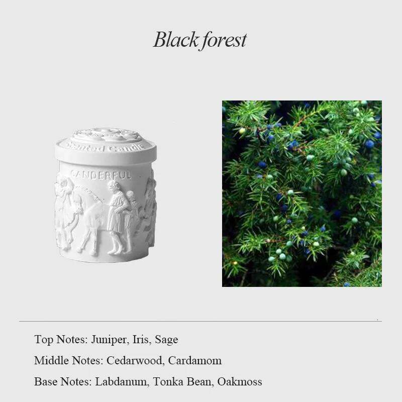 Luxury The Parthenon Sculpture Jar Aromatherapy Candle Plaster Cup Soy Wax Plant Essential oils Candles Home Decoration W260304 W260305