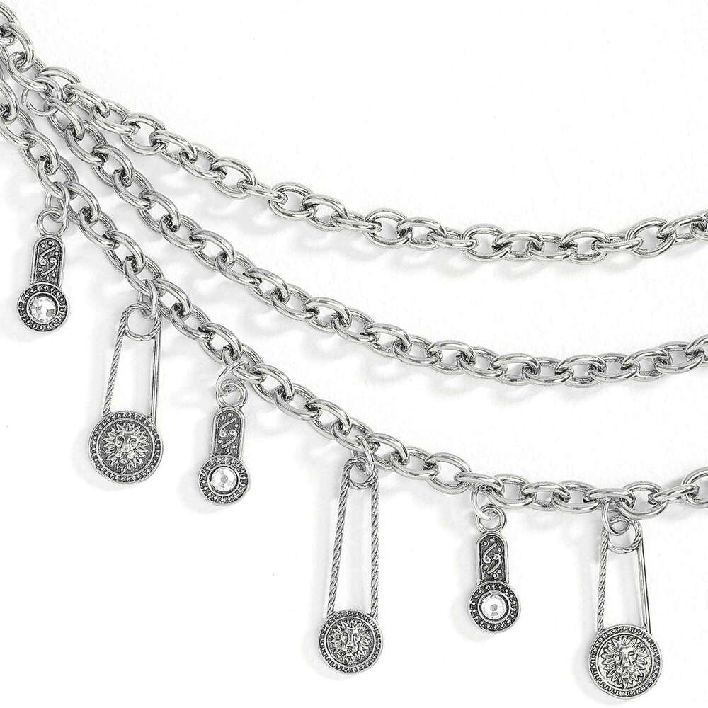 New metallic waist accessories Summer decor Sexy body chain with dress denim belt women's one outfit S260304