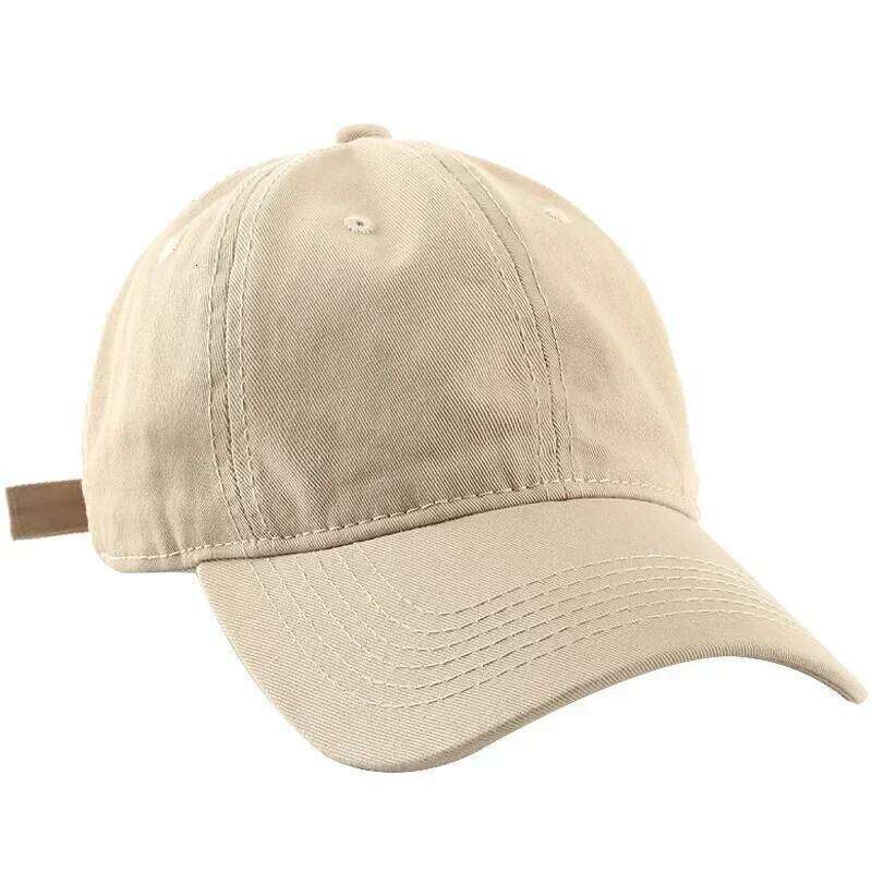 Simple Spring Summer Sun Protective Cotton Cloth Unisex Baseball Caps Solid Color Y260304