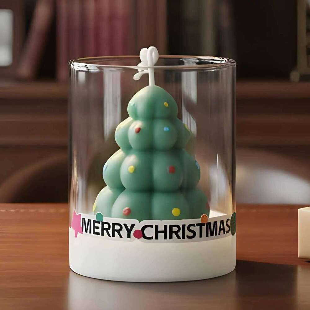 Scented Candle Atmosphere Aroma tree/gingerbread man/Merry Christmas Tea Candles W260304 W260305