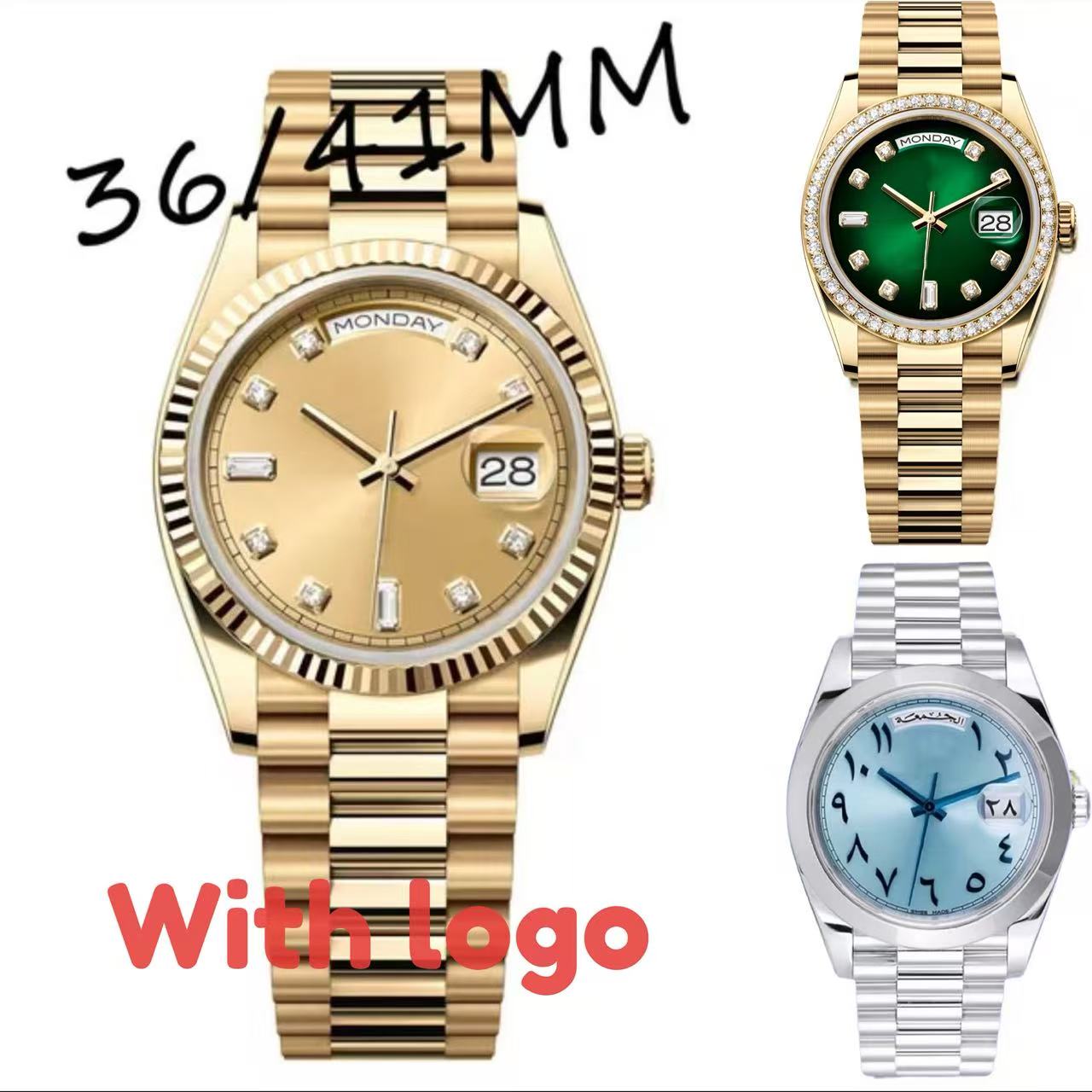 Luxury watches men 40mm designer watch AAA high quality day-date automatic movement Wristwatches with box reloj orologio montre