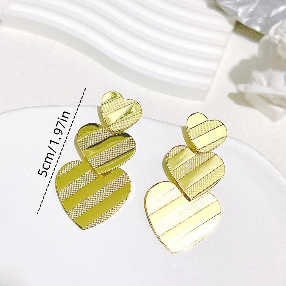 Elegant Handcrafted Wire Crafting Trio - Heart Shape Pendant + Elegant Tassel Studs