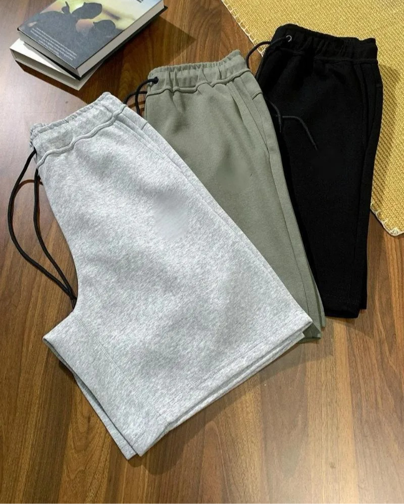 Designer pants Men sweatpants tshirt Cross-Border Knitted Tech Fleece Side-Glued Large Flap Pocket Pants Sports Baggy Shorts 41