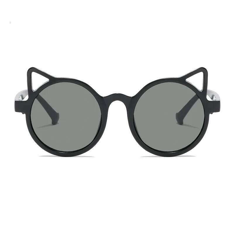 2PCS 2024 New Cat's Ears Children's Personality Sunglasses UV Protection Cute Baby Glasses Fashion Z260305