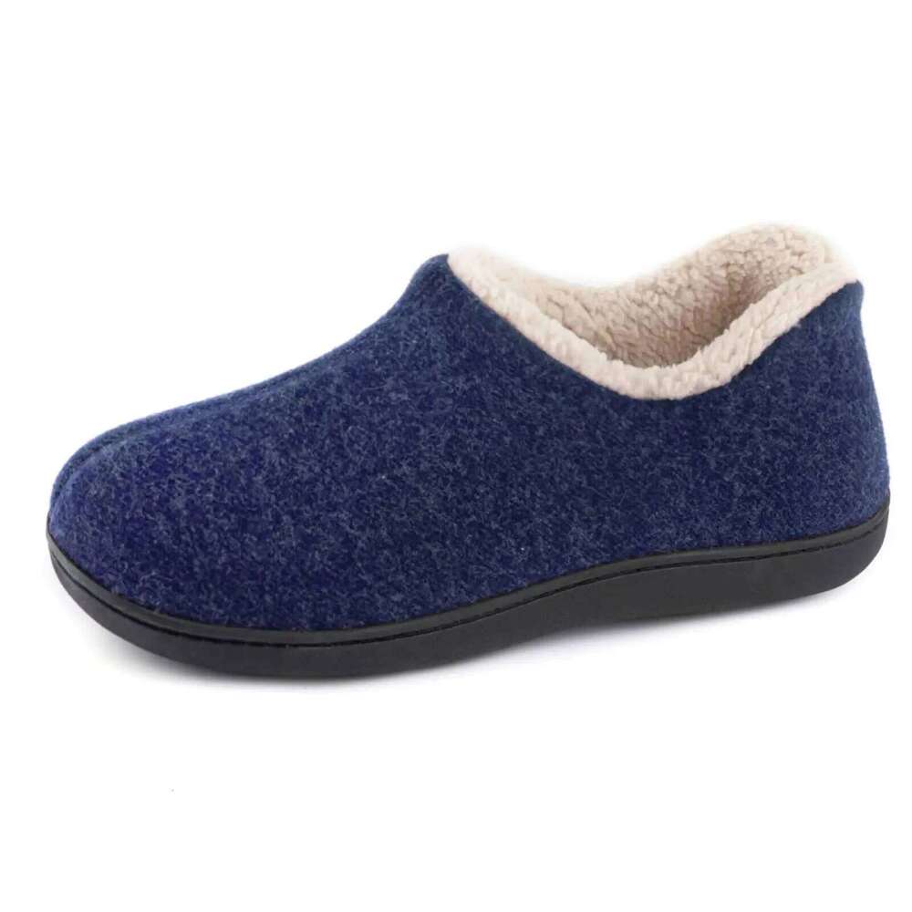 Kidmi Women's Cozy Faux Fleece Slippers Classic Plush Outdoor Closed Non-Slip Rubber Winter Women House Shoes