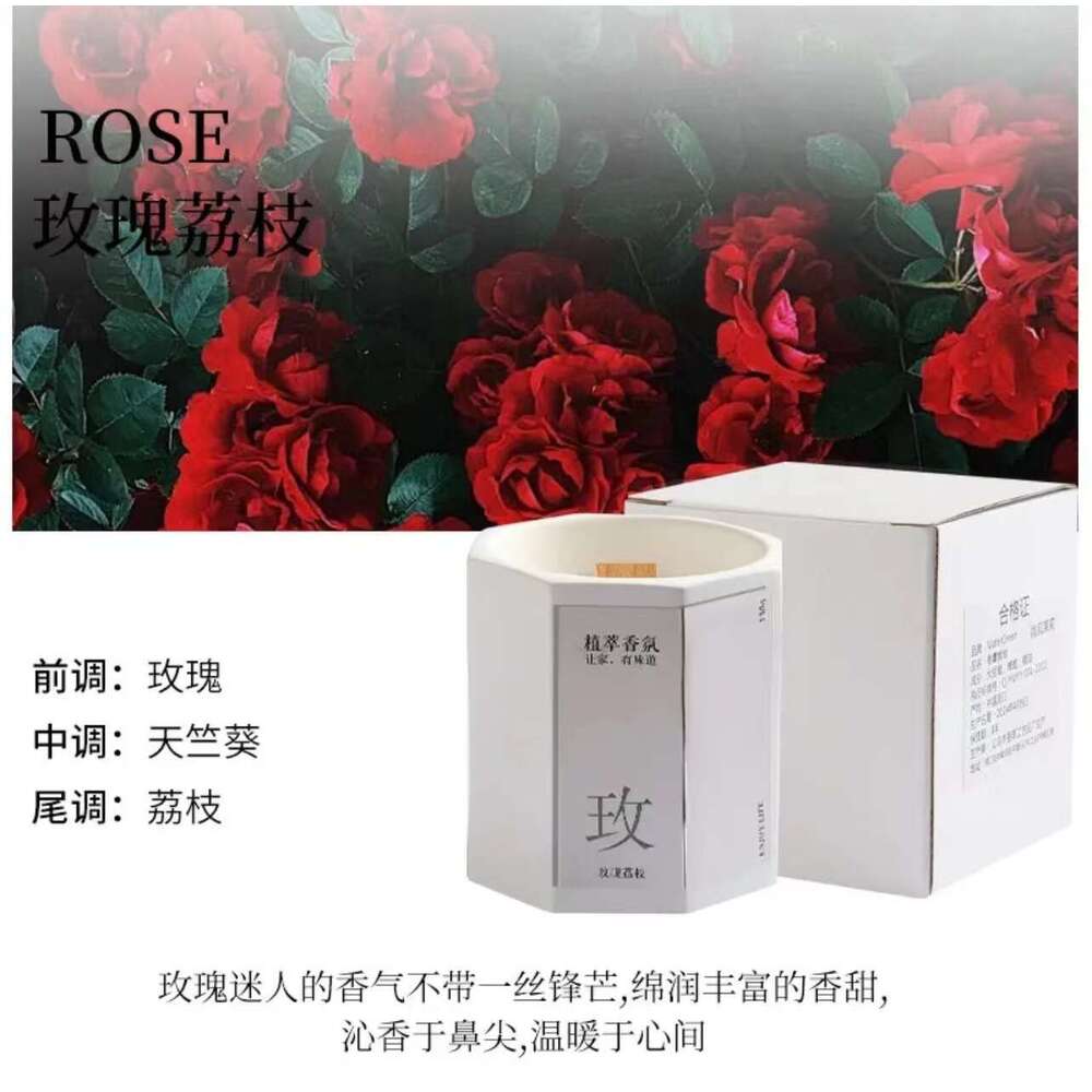 Osmanthus Scented Candle Octagonal Cup New Chinese Style Bedroom Special Fragrance Indoor Deodorizing Ornament Home Birthday Gift W260305