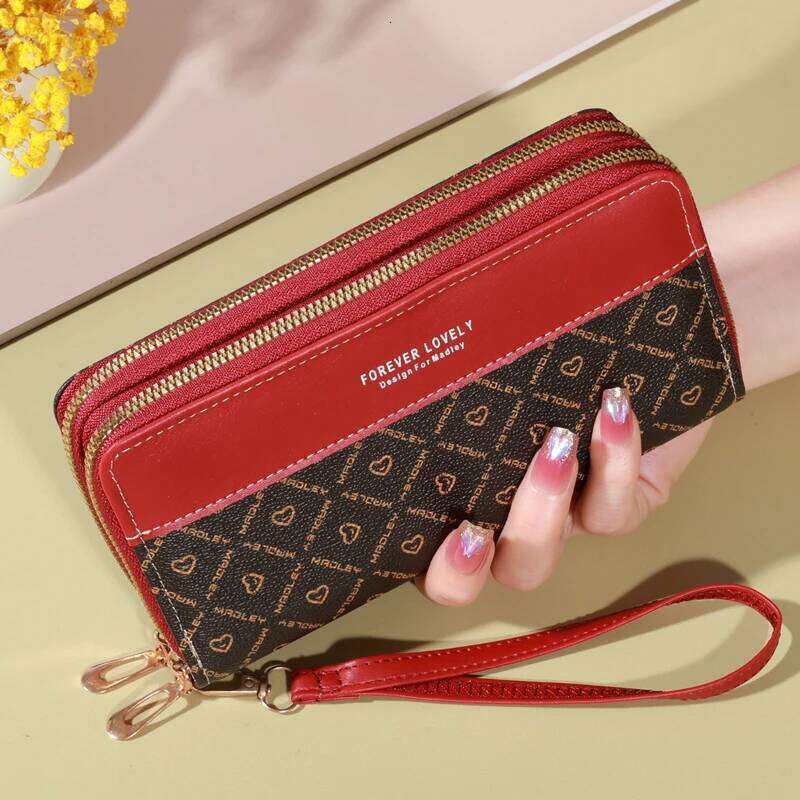 Classic Wallet, Large Capacity Purse Zipper, Card Holder With 8 Slots And Multiple Compartments, Elegant Hand Clutch C260304