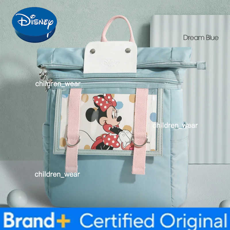 Disney Mickeys Original New Diaper Bag Backpack Luxury Brand Diaper Bag Large -capacity Multi -function Cartoon Baby Diaper Bag H260305