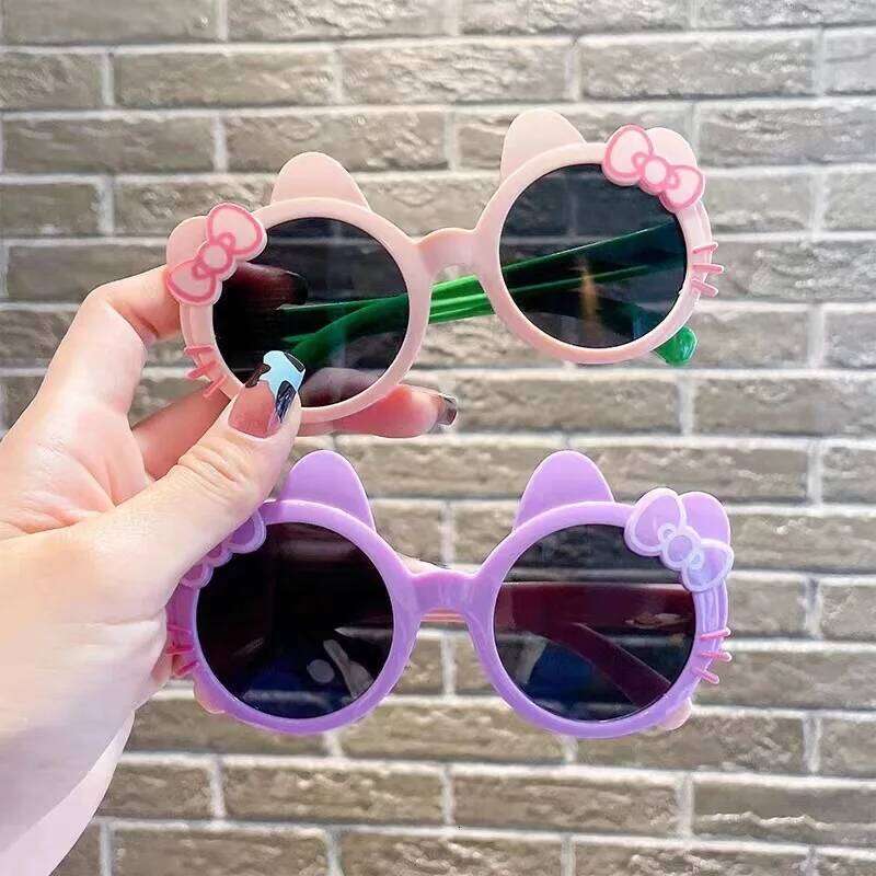 Children's Lovely Sunglasses Baby's New Bow Fashion Sunvisor Sun Glasses Summer Girl Kids Cute Eyewear Z260305