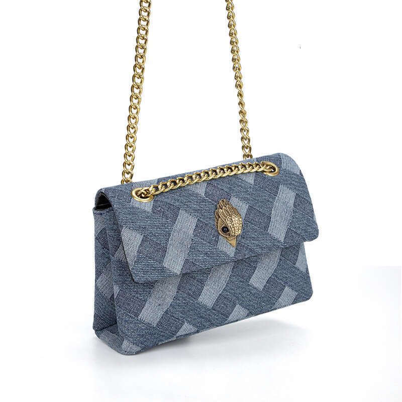 Cross Border European And American Eagle Head Women S Denim Chain Shoulder Crossbody Small Bag In Women