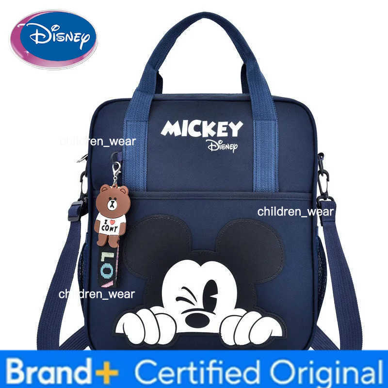 Disney New Large-capacity Tutoring Bag Tutoring Class Mickey Boys and Girls Primary School Bag Tutoring Three-use Backpack H260305