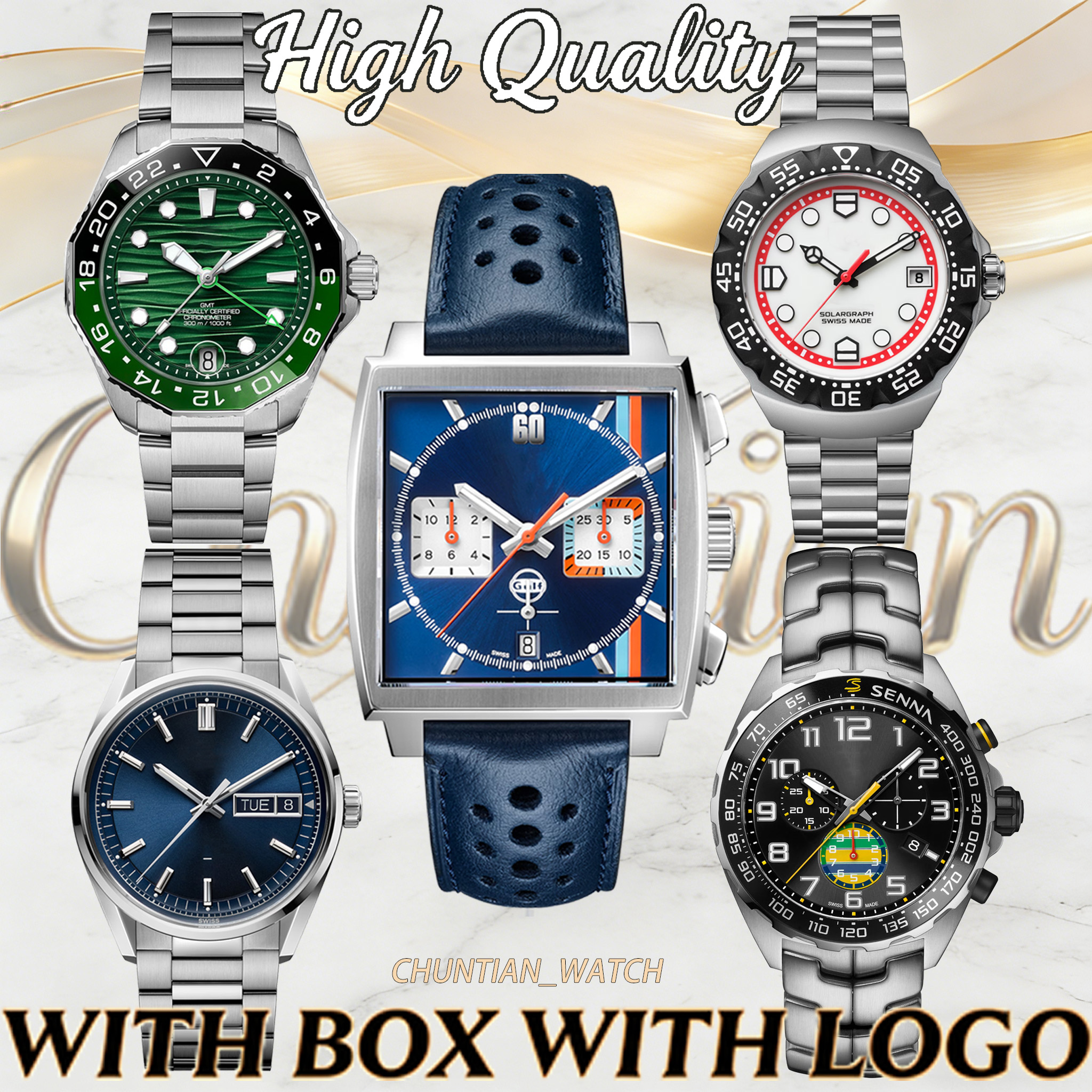 2026 10A Taglies Heuerers Watch F1 Monaco Watch Luxury Mens Designer Watch Man Watch Woman Watch Lady Watch Top Quality Quartz Mechanical Automatic Watch Box Giftee