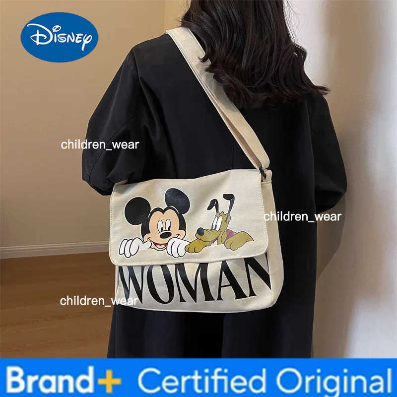 Disney New Fashion diaper bag Mickey Mouse Canvas Mommy bag Womens Handbag messenger shoulder bag H260305