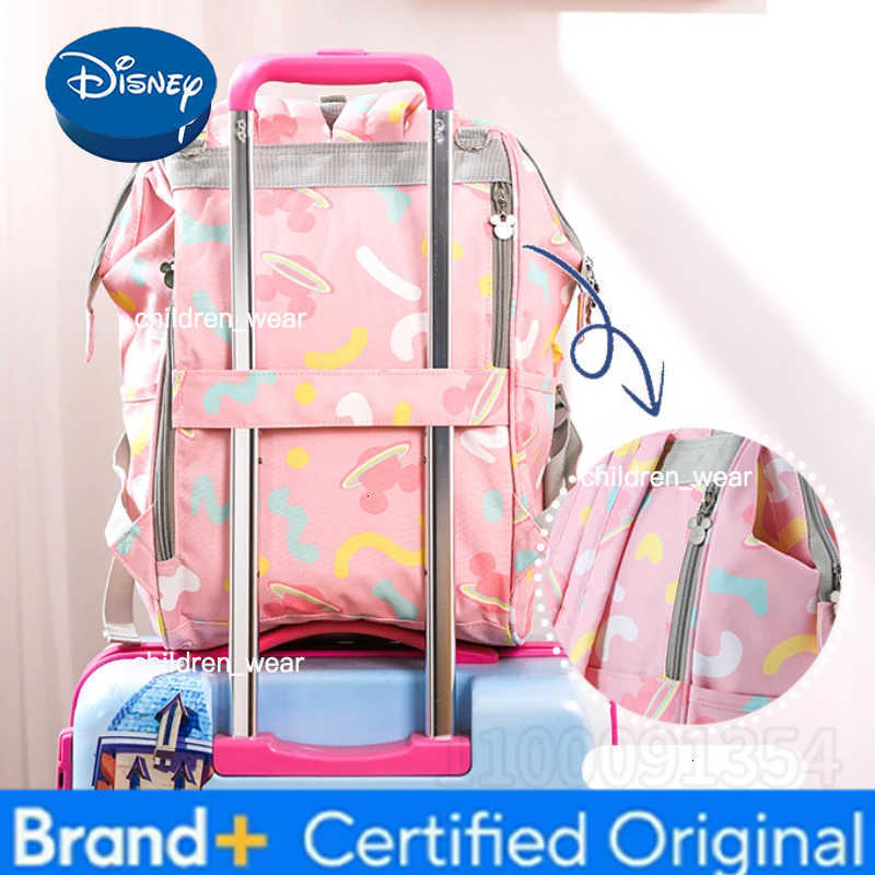 Disney Mickey New Diaper Bag Backpack Cartoon Cute Baby Diaper Bag Backpack Multifunctional Fashion Baby Bag Large Capacity H260305