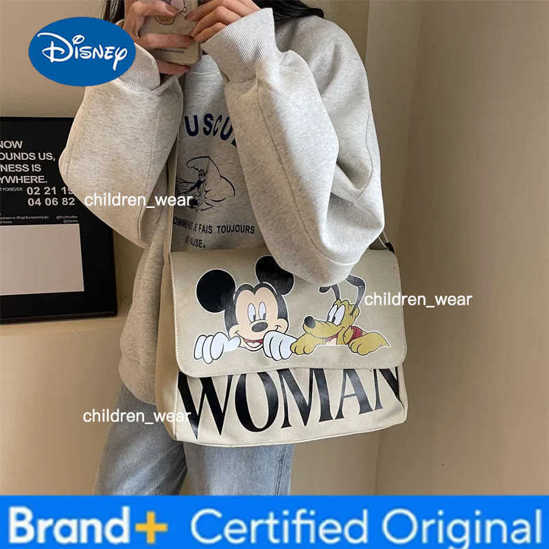 Disney New Fashion diaper bag Mickey Mouse Canvas Mommy bag Womens Handbag messenger shoulder bag H260305
