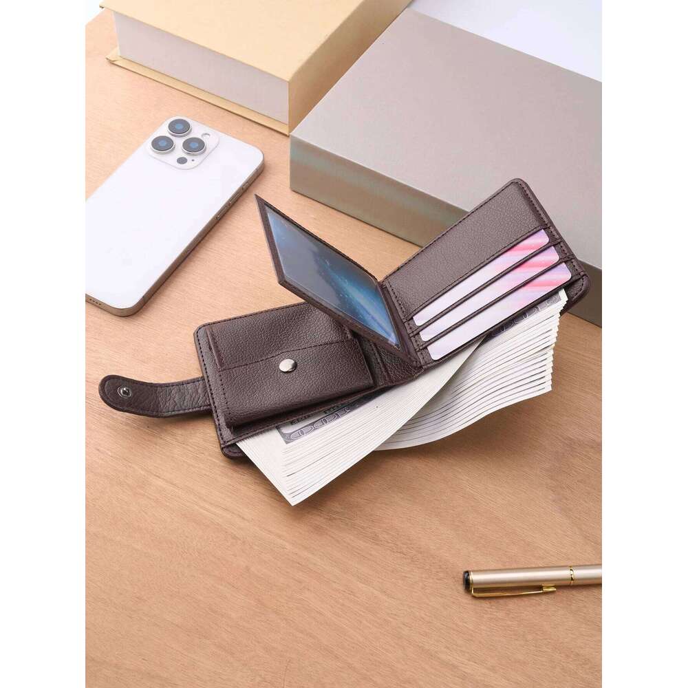Men Wallets Leather Zipper Man Slim Card Horders Quality Male Short Multi-card Wallet Coin Pocket Purse C260304