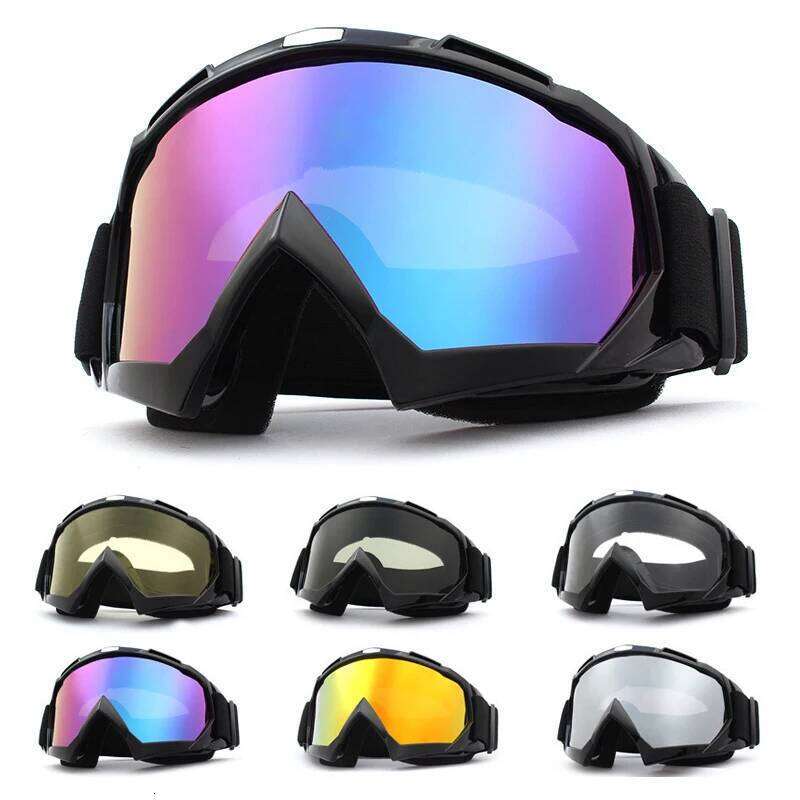 Skiing Windproof Cycling Motorcycle Anti-Fog Ski Goggles Snowmobile Eyewear Outdoor Sport Snow Snowboard Glasses S260304