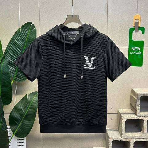 Loose-Fitting Light-Luxury Versatile Short-Sleeve Trendy High-End New Fashion 2025 Summer Hooded T-Shirt Casual Asia Size