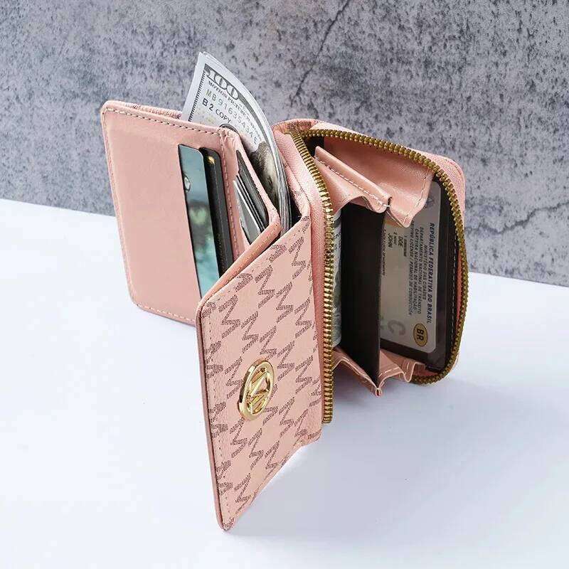 New style women's short, European and American PU high-end coin purse, printed, multi-card slots, small wallet, money cl C260304