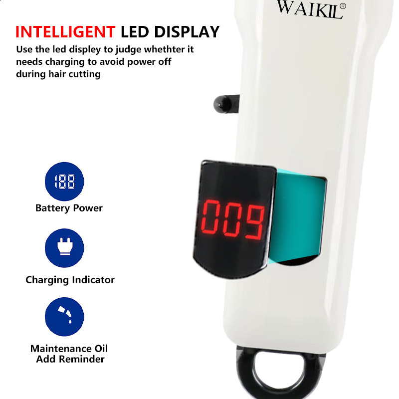 Special electric barber scissors for hair salon LCD charging electric push scissors stainless steel cutter head Barber 240110