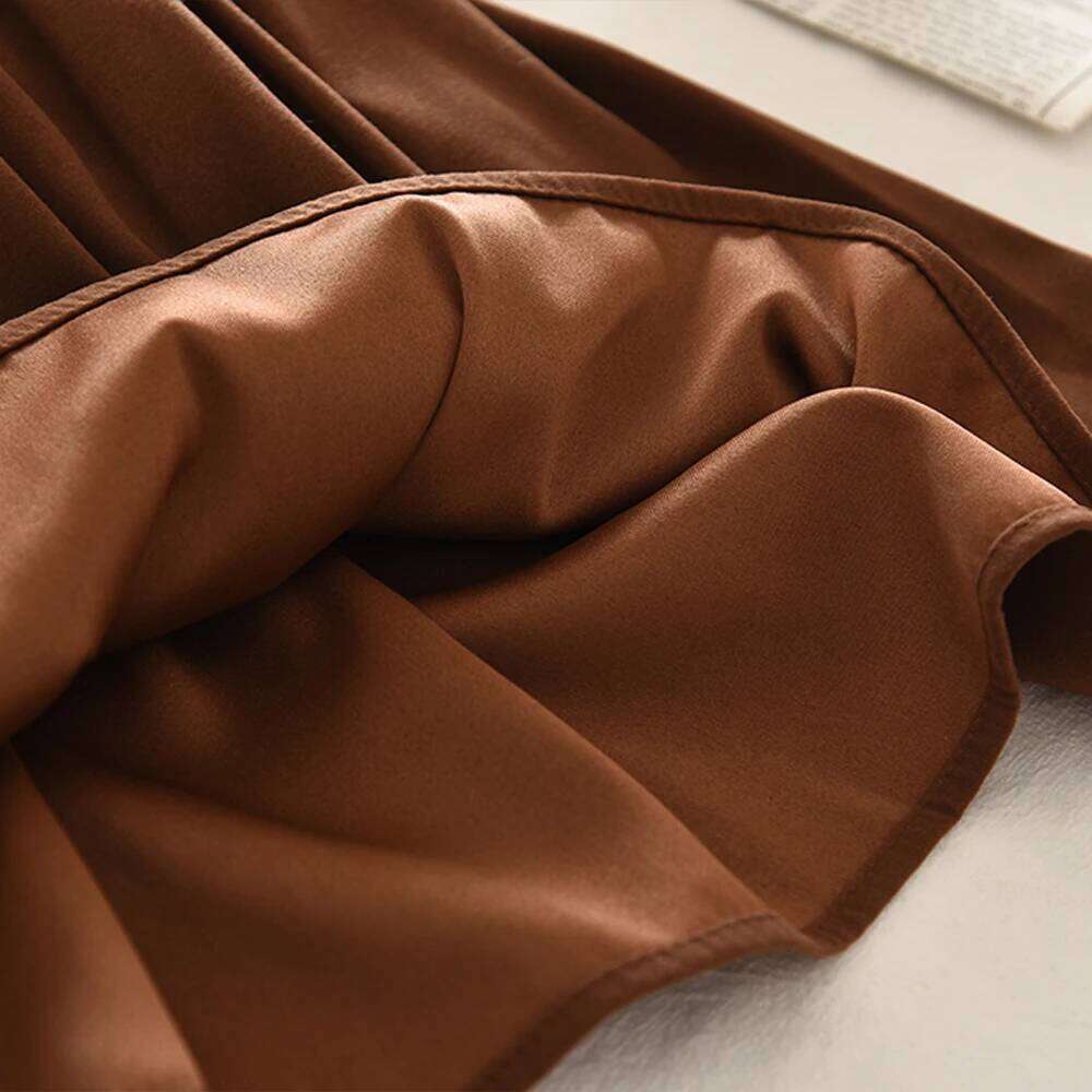 Khaki Fashion Autumn Winter New 3-7 Year Old Girls' Round Neck Long Sleeve Bow Top+pleated Skirt Two Piece Set Korean Version Z260304