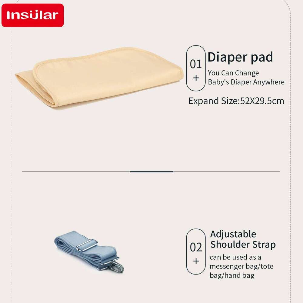 OutdoorsCartoon Waterproof Tote Fashion Mommy Bags Oxford Fabric Travel Women Handbag Shoulder Large Capacity Diaper Bag Z260304