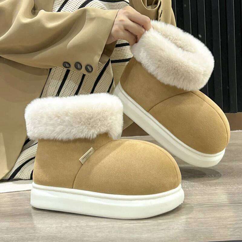 Kidmi Classic Winter Outdoor Fashion Ankle Long For Women Padded Boots New Indoor Warm Fur Shoes