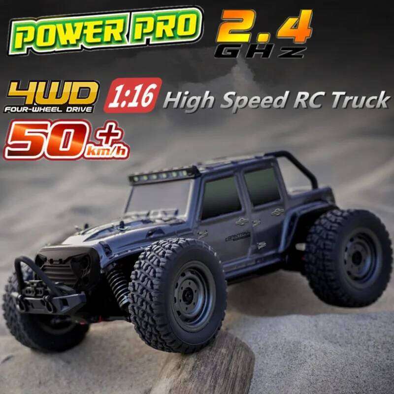 parkten RC Cars 2.4G 50 KM/H High Speed Racing With LED 4WD Drift Remote Control Off-Road 4x4 Truck Toys for Adults And Kids Z260304