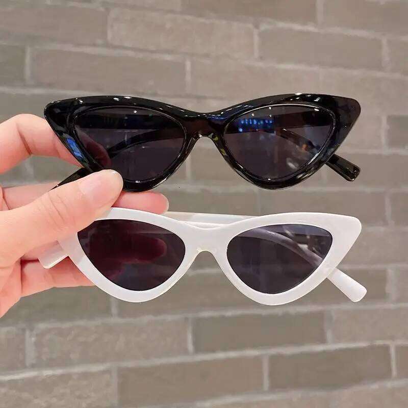 New Cat Eye Sunglasses Children's Sun Personality Triangle Trendy Fashionable Glasses For Boys And Girls Z260305