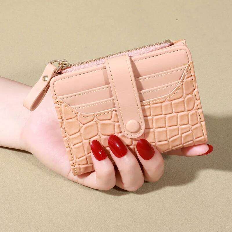 Elegant Women's Multi Wallet - Secure Double Zip Clutch | Casual PU Leather Purse with Style Storage Crocodile Card Bag C260304