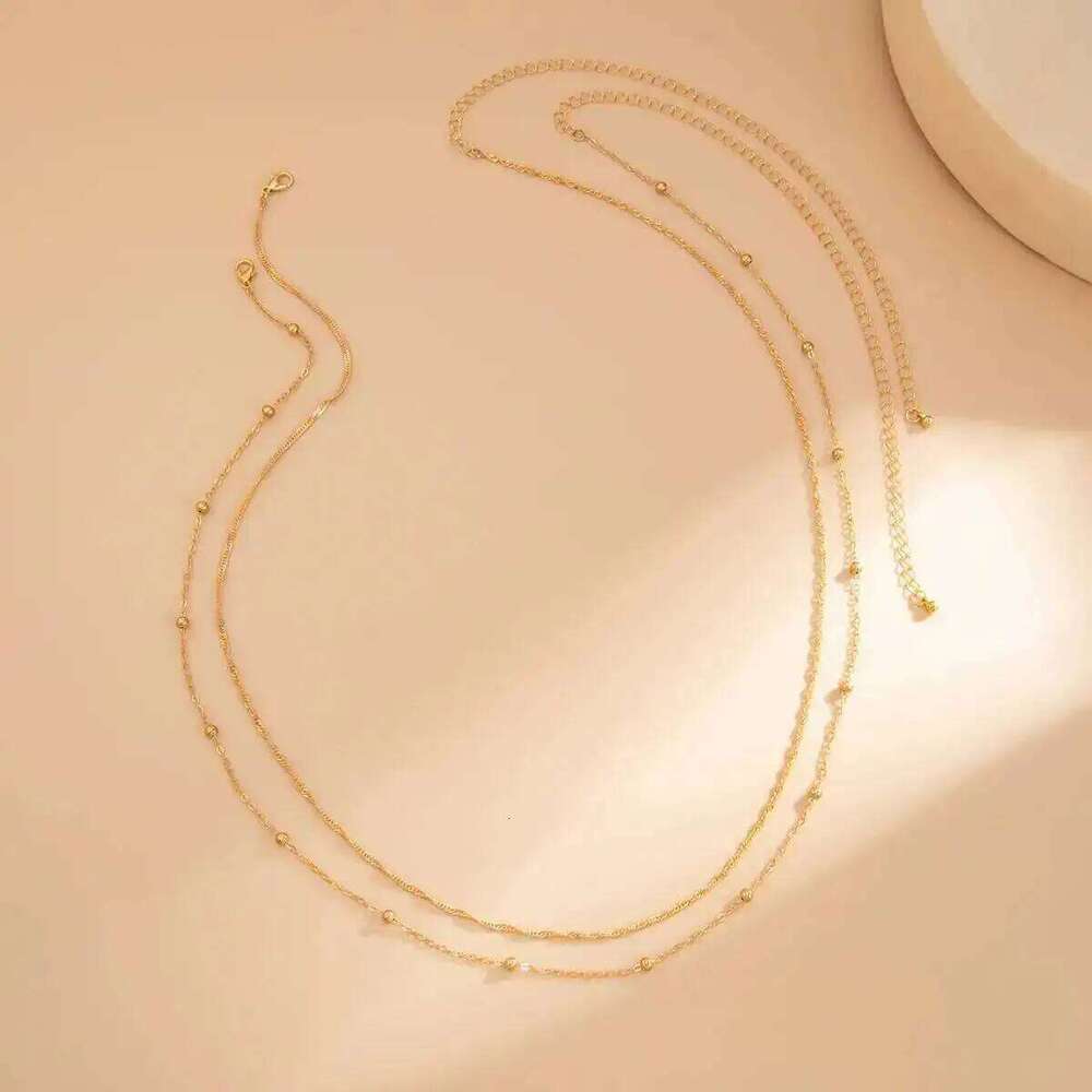 IngeSight.Z 2Pcs/set Fashion Sexy Waist Belly Women Boho Summer Beach Bikini Body Thin Chain Party Trend Jewelry Accessory S260304