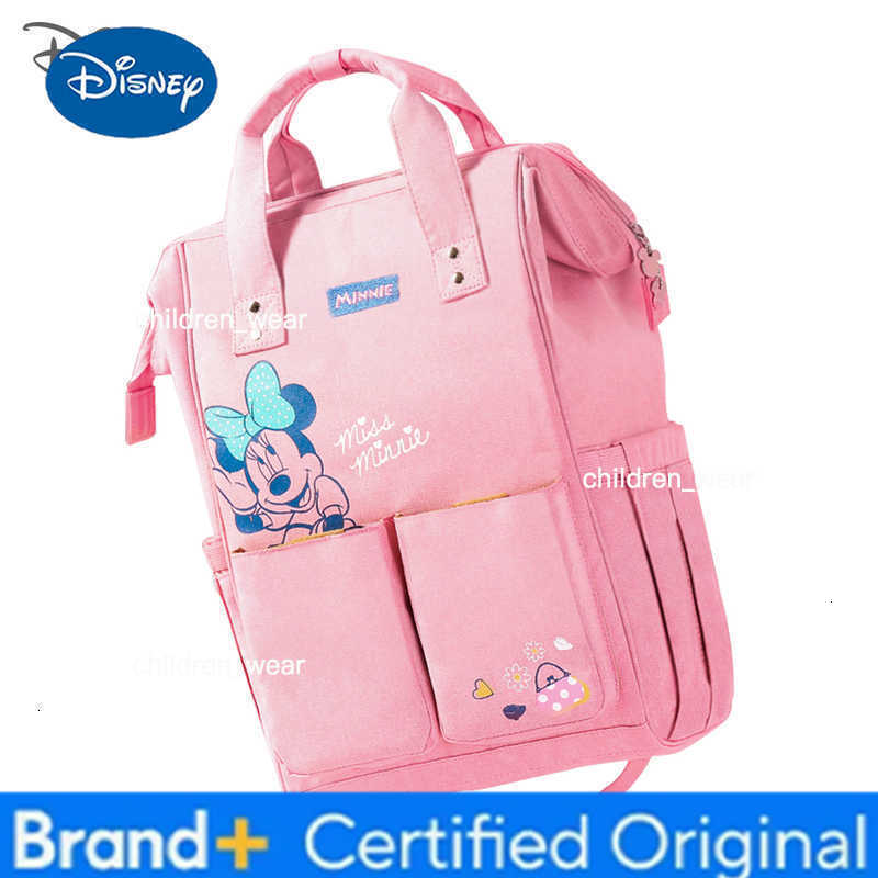 Disney Baby USB Bottle Insulation Heating Diaper Backpack Mummy Nappy Changing Bags For Baby Care Mom Stroller Oxford Handbags H260305