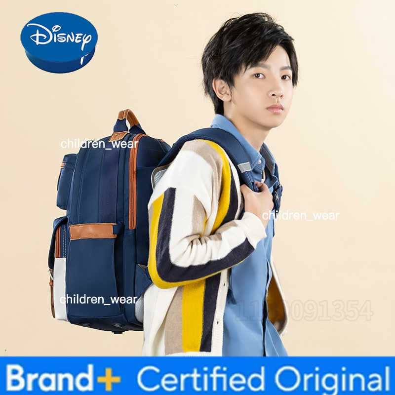 Disney Original New Childrens Schoolbag Large Capacity Fashion Student Schoolbag High Quality Cartoon Boy and Girl Schoolbag H260305