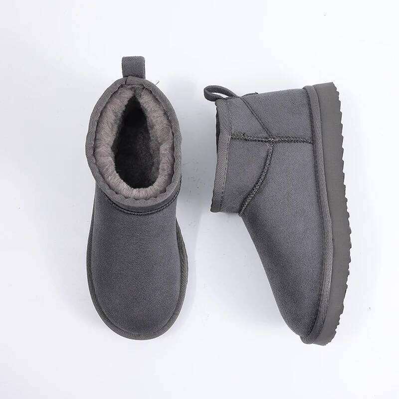 Kidmi Winter Fur Snow For Classic Mini Fuzzy indoor Outdoor Warm Antiskid House Women Ankle Boots