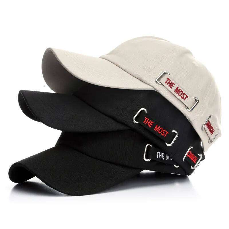 Fashion Cap Hats Men and Women Solid Color Snapback Caps Baseball Hat for Students Y260304