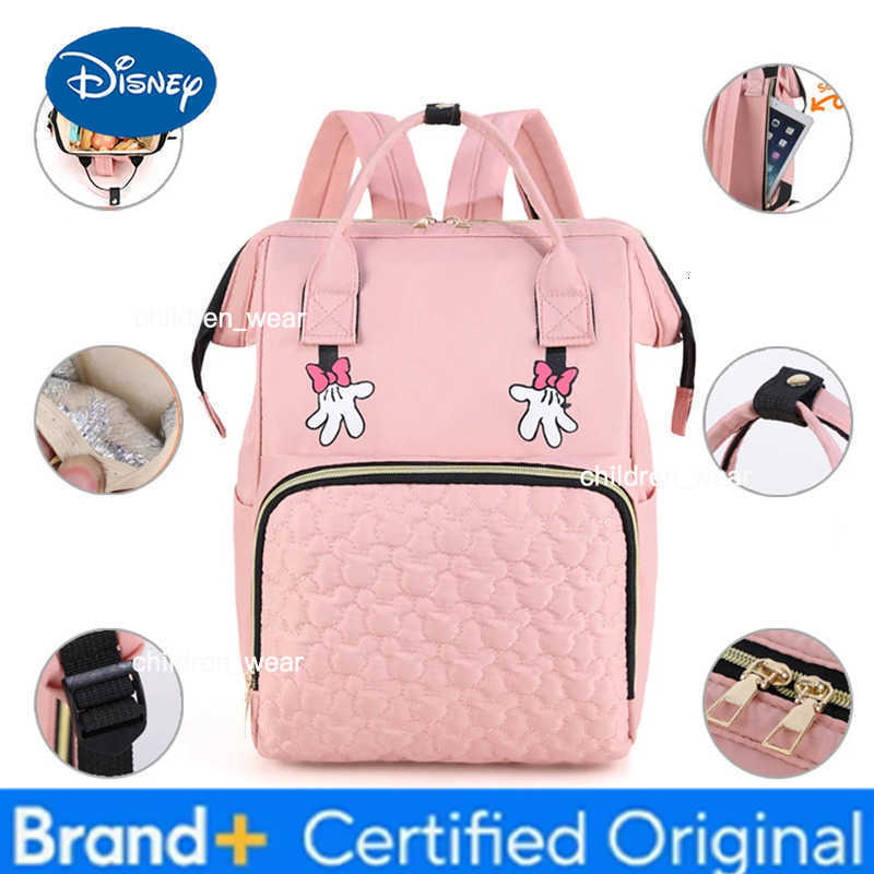 Disney Diaper Backpack Portable Travel Multi-compartment Diaper Bag for Mom Waterproof Anti-Dirty Large Capacity Storage Bag BPA Free H260305