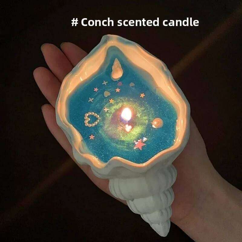 Conch Scented Candles Household Bedroom Fragrance Ornaments Souvenir Home Deodorizing Plant Essential Oils Multiple Styles W260304 W260305