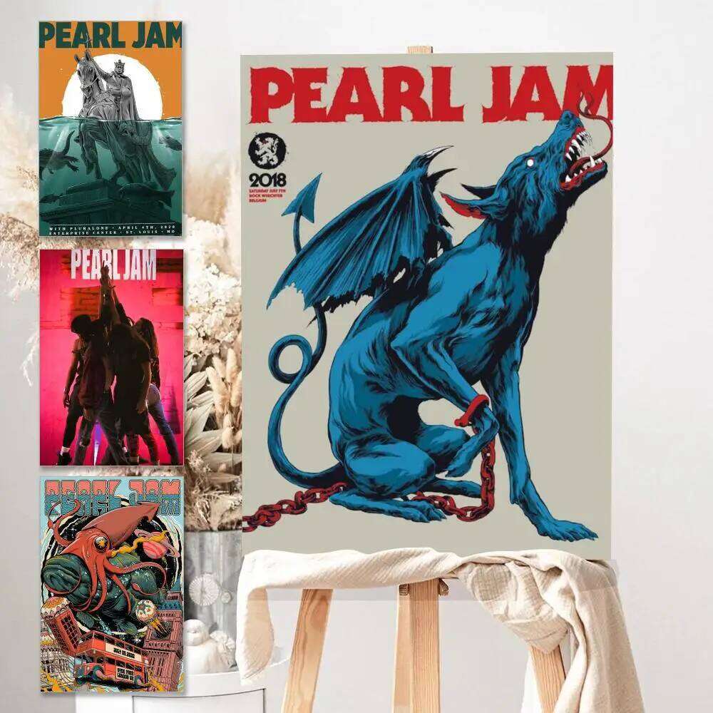 Poster HD Anime Theme Singer/OST/Movie-Waterproof Self-Stick Home Decor Hot P-Pearl Jam Band Music Album 26L0305