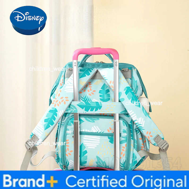 Disney New Diaper Bag Backpack Luxury Brand Original Baby Bag Cartoon Baby Diaper Bag Backpack Large Capacity Multifunctional H260305