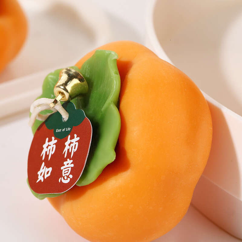 Aromatherapy Wholesale Home Creative Wedding Favor Fruit-Shaped Candle Ornament Ruyi Persimmon W260304 W260305