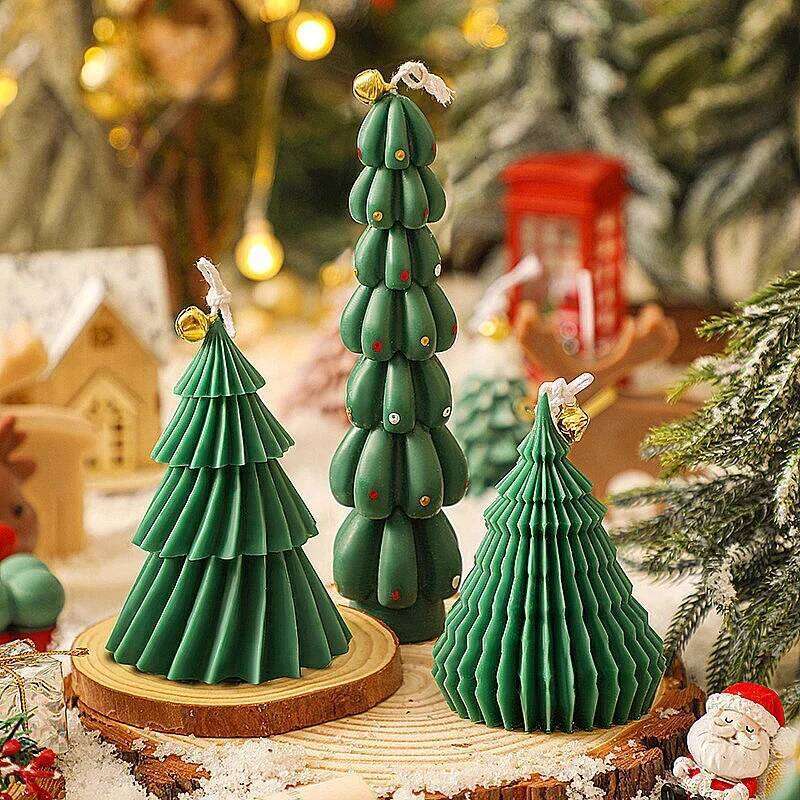 Tree Scented Home Decorative Guest Gift Set Christmas Holiday Souvenir Candles W260304 W260305