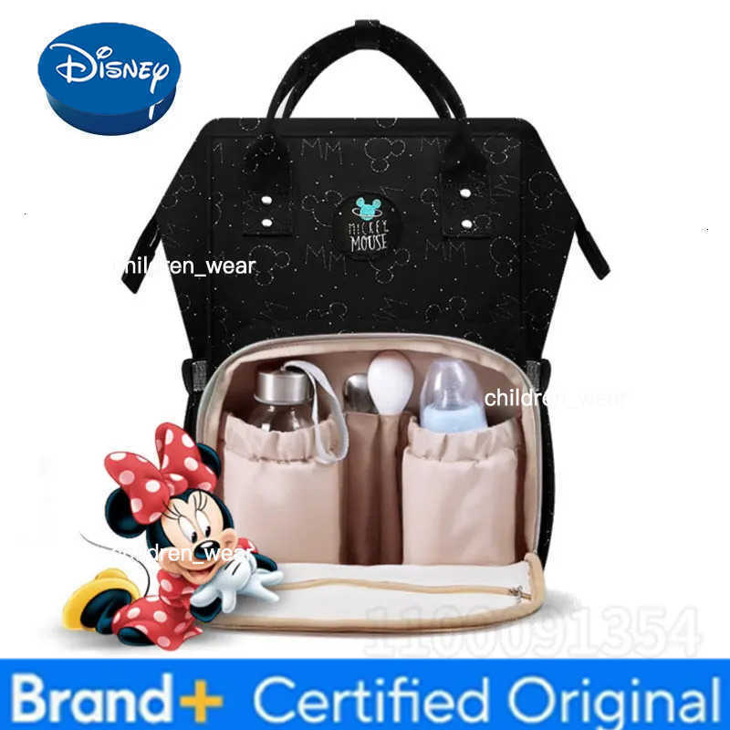 Disney Mickey Original New Diaper Bag Backpack Luxury Brand Baby Bag Large Capacity Multifunctional Cartoon Baby Diaper Bag H260305