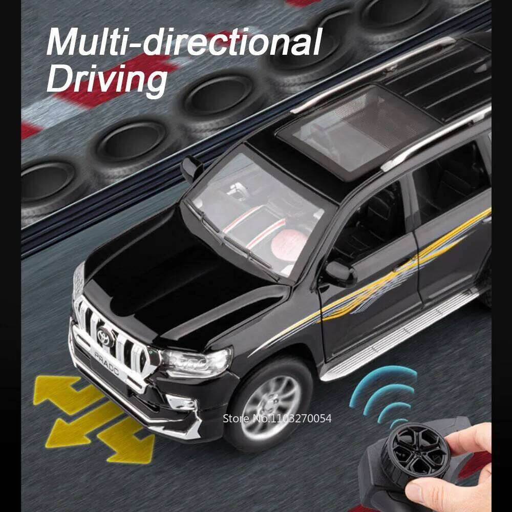 1:24 Scale Prado Lambor Veneno Alloy Diecast Model Toys Car Sound Light Exquisite Models Doors Opened Miniature Vehices Boy Gift Z260304